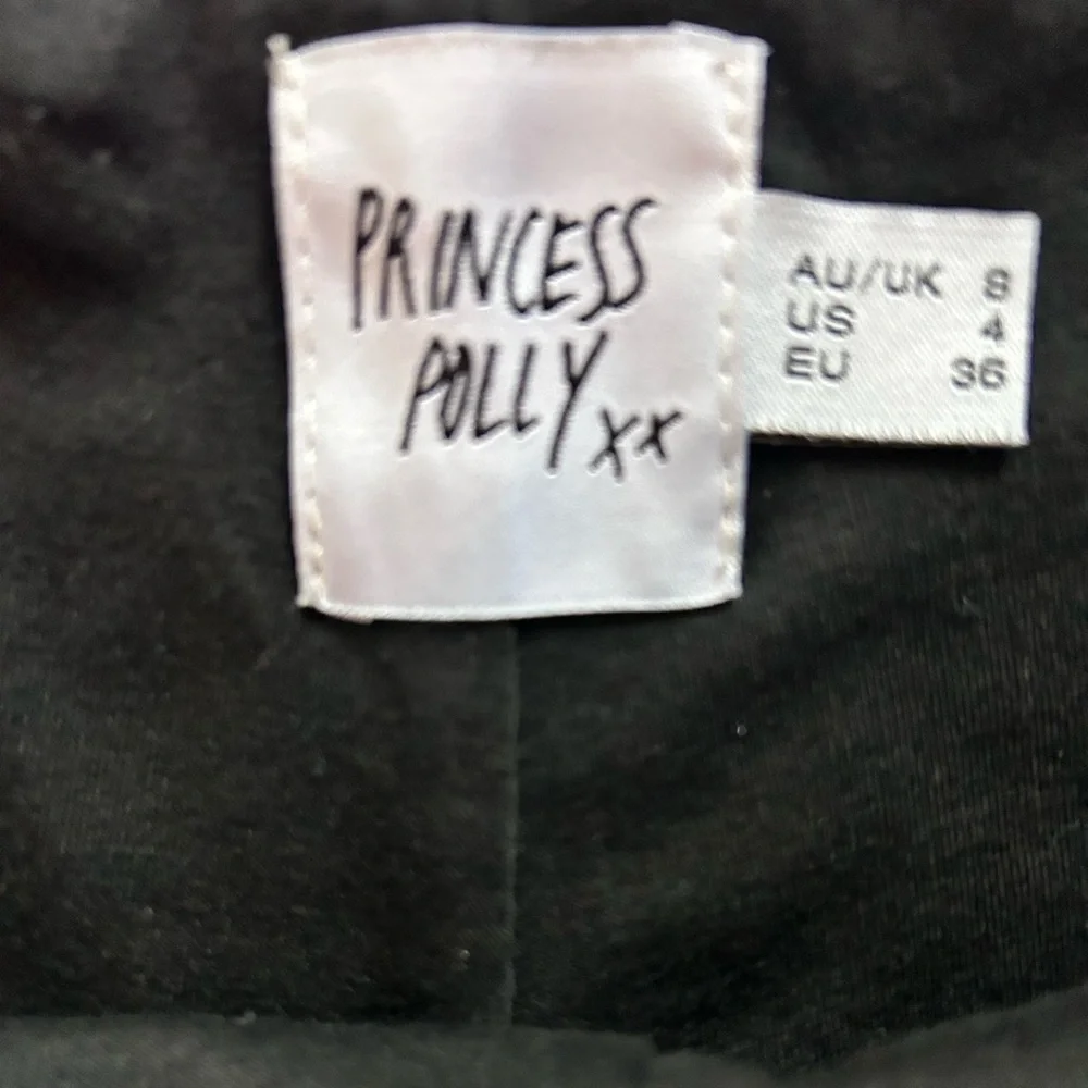 Princess Polly Black Ariarne Flare Pants Cut Out High Waist Size 4 Women’s - Picture 6 of 6